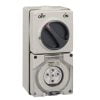 Ổ cắm có công tắc công nghiệp Schneider S56C520GY 5P 20A 500V IP66
