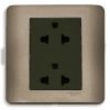 Bộ ổ cắm Zencelo đôi 3 chấu 16A màu đồng Schneider E84426UES2_SZ_G19