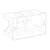 Đế âm nhựa chứa át cài MCB loại rộng (106x65x55) Sino FC2-63