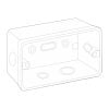 Đế âm tự chống cháy dùng cho mặt chữ nhật Sino S2157
