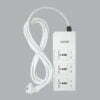 Ổ cắm di động MPE AM6S2 dây 3m, 3 ổ cắm 2 chấu + 3 ổ cắm đa năng 2.0