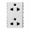 Ổ cắm đôi 3 chấu Schneider Zencelo A 84426LUES2_WE_G19 size L màu trắng
