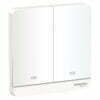 Bộ công tắc AvatarOn đôi 2 cực 20A màu trắng Schneider E8332D20N_WE_G19