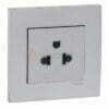 Ổ cắm đơn 3 chấu Schneider Vivace KB426UEST_AS_G19 màu xám bạc
