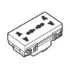 Ổ cắm đôi đa năng Sino S18CCUAM2 có màn che
