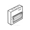 Tủ điện nổi Sino EM6PS 6 module kim loại