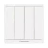 Bộ 4 công tắc Moderva 1 chiều bắt vít màu trắng Panasonic WMF507-VN