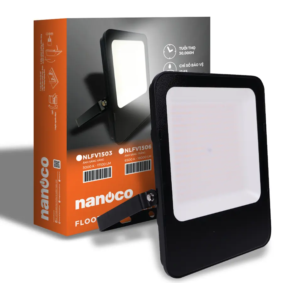 Đèn LED pha Venus IP66 150W sáng vàng 3000K Nanoco NLFV1503 - Ảnh 3