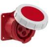 Ổ cắm gắn âm dạng thẳng cho Container 32A 4P 440V 3H IP67 PCE F3242-3V