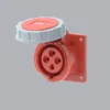 Ổ cắm công nghiệp âm MPE MPN2-3142 16A 3P+E 6H IP67 dạng thẳng