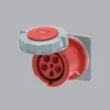 Ổ cắm công nghiệp âm MPE MPN2-3352 63A 3P+N+E 6H IP67 dạng thẳng