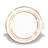 Đèn LED downlight âm trần Hera viền vàng 12W sáng trung tính Nanoco NSD124G135