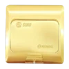 Ổ cắm âm sàn Sino P001/1/DO/A kiểu A màu đồng