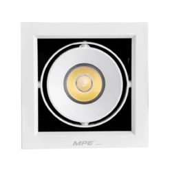 Đèn LED downlight vuông gắn âm 1x20W sáng trắng MPE DLS-120T