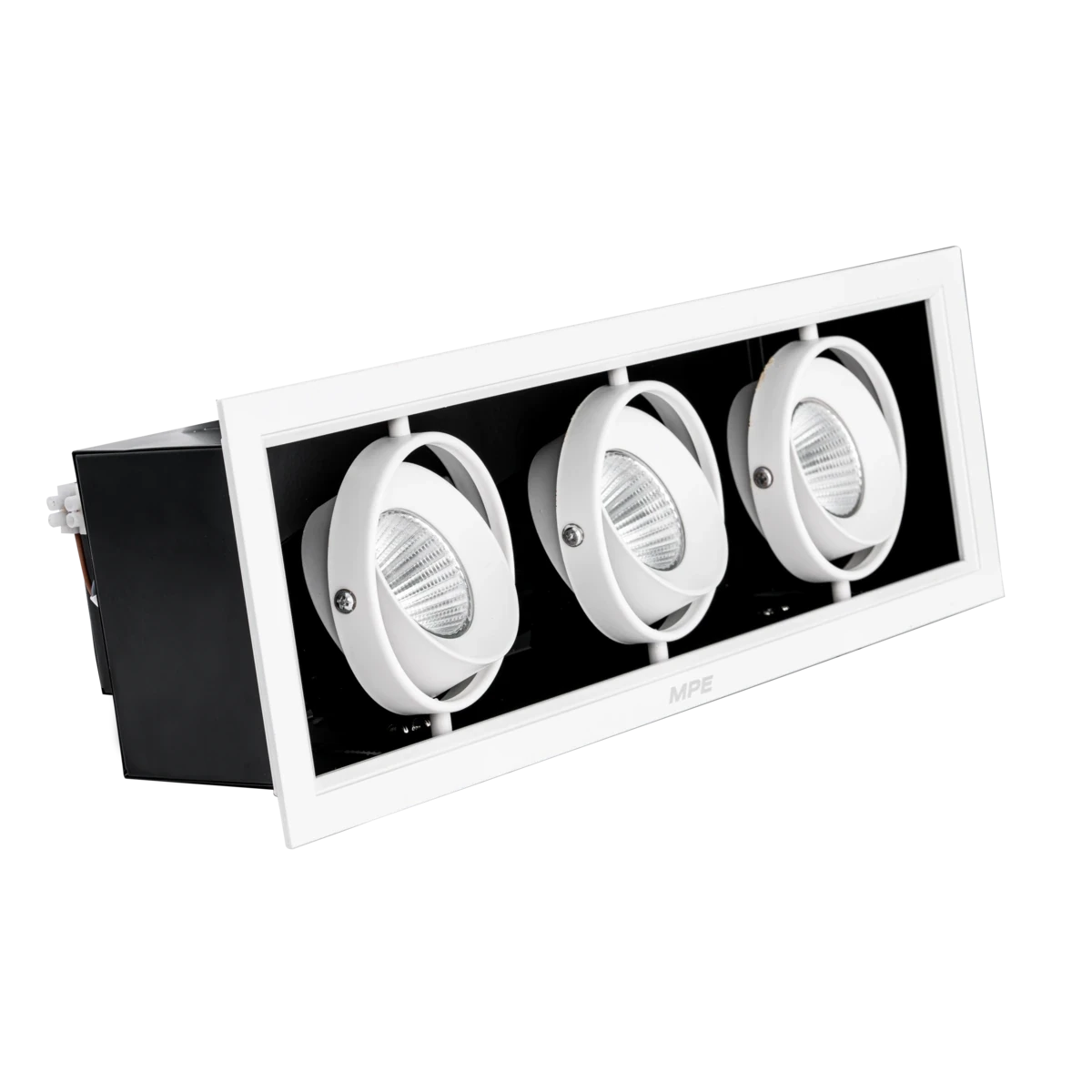 Đèn LED downlight vuông gắn âm 3x12W sáng trung tính MPE DLS-312N - Ảnh 2