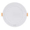 Đèn LED downlight nhôm âm trần viền trắng 12W sáng vàng MPE DLT-12V