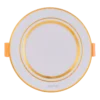 Đèn LED downlight nhôm âm trần viền vàng 5W sáng trắng MPE DLV-5T