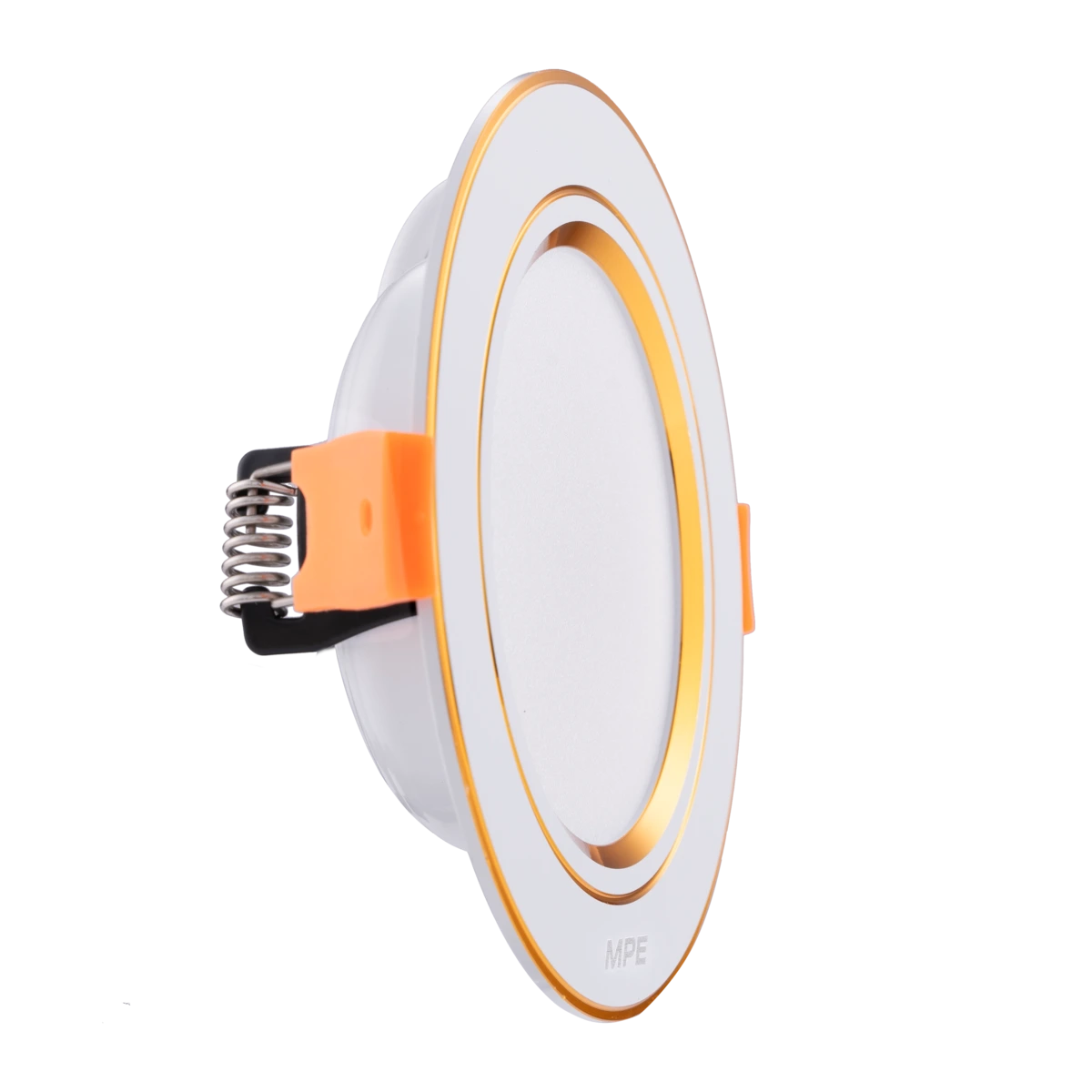 Đèn LED downlight nhôm âm trần viền vàng 9W đổi màu MPE DLV-9/3C - Ảnh 2