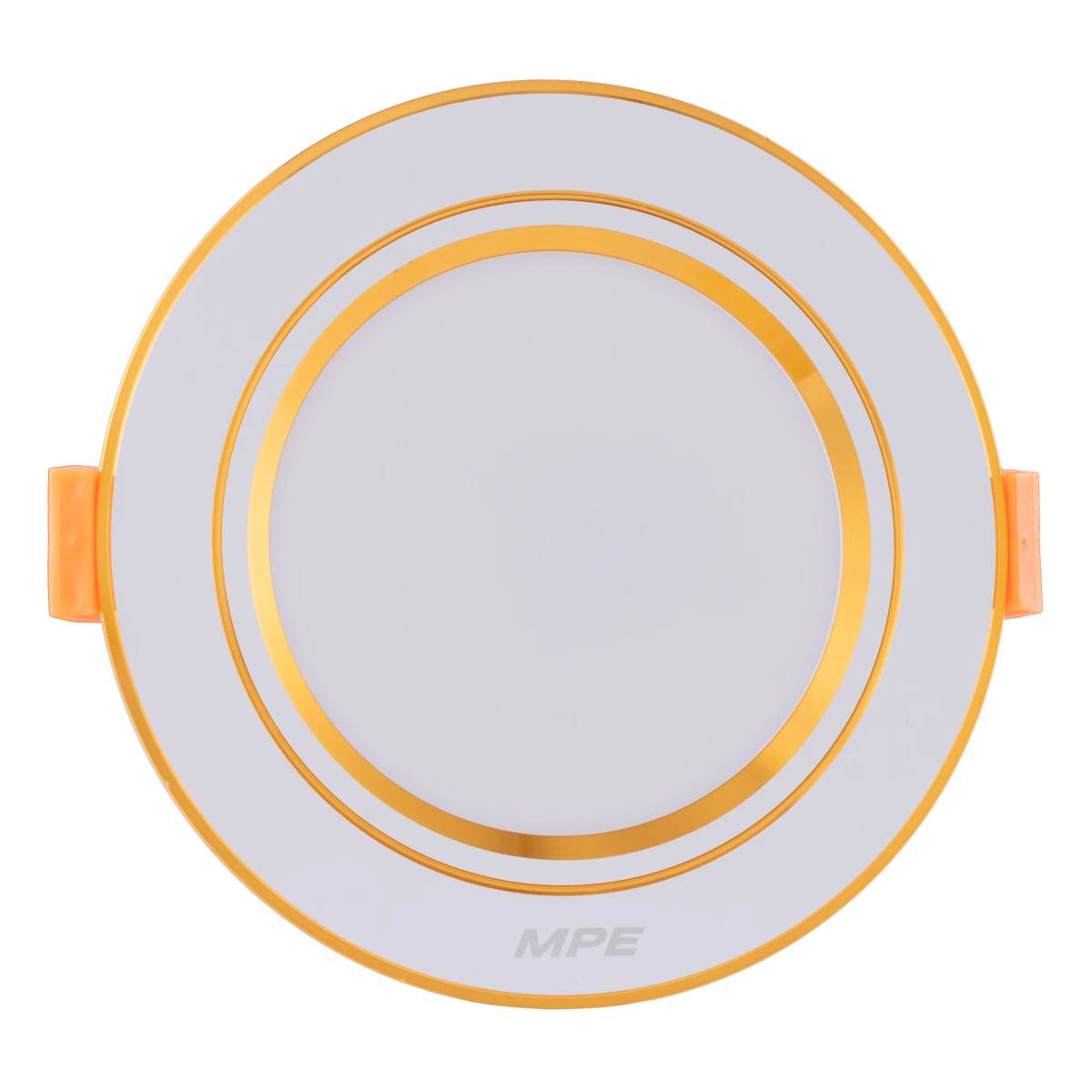 Đèn LED downlight nhôm âm trần viền vàng 9W đổi màu MPE DLV-9/3C