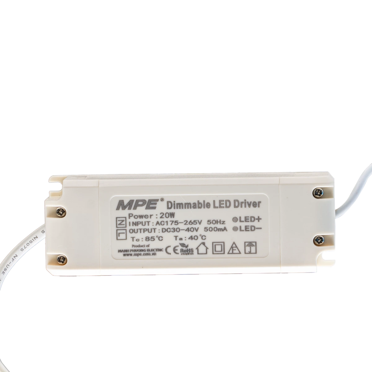 Đèn LED tấm dimmer 30x30 20W sáng trắng MPE FPL-3030T/DIM - Ảnh 4