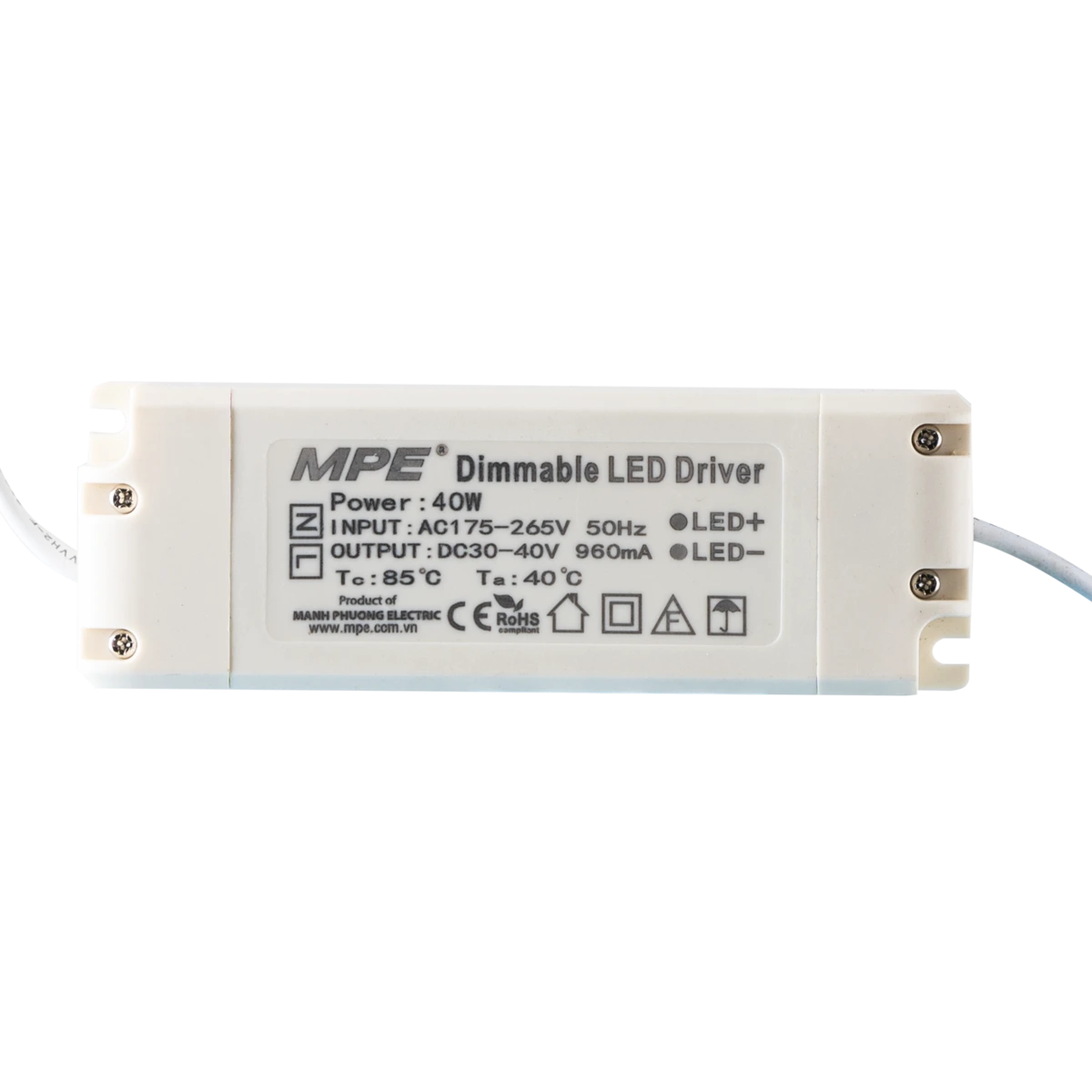 Đèn LED tấm dimmer 60x30 25W sáng trung tính MPE FPL-6030N/DIM - Ảnh 4