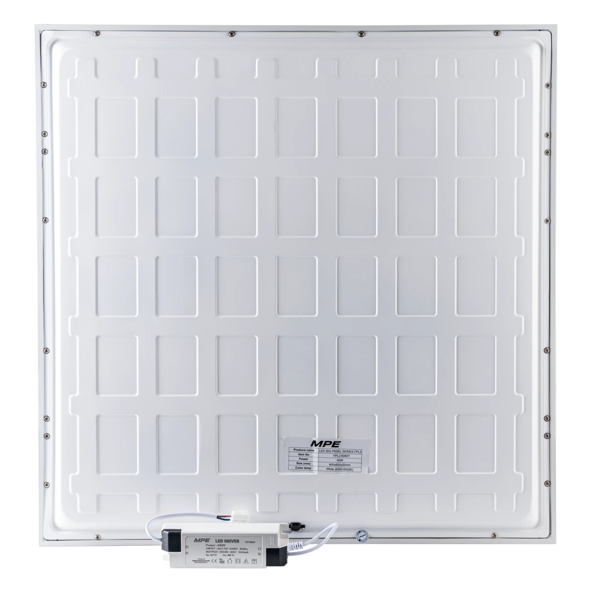 Đèn LED tấm 60x60 40W sáng trắng MPE FPL2-6060T - Ảnh 3