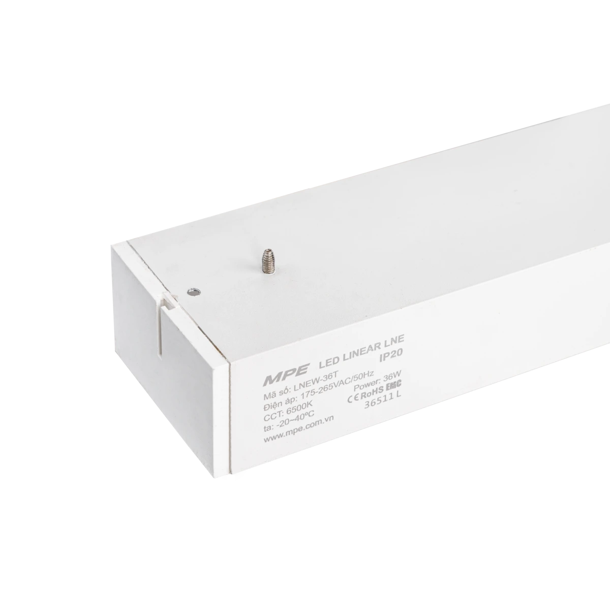 Đèn LED thanh màu trắng 1.2m 36W sáng trắng MPE LNEW-36T - Ảnh 4
