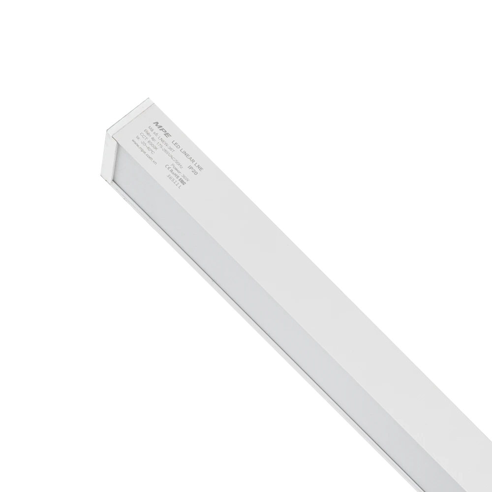 Đèn LED thanh màu trắng 1.2m 36W sáng trắng MPE LNEW-36T