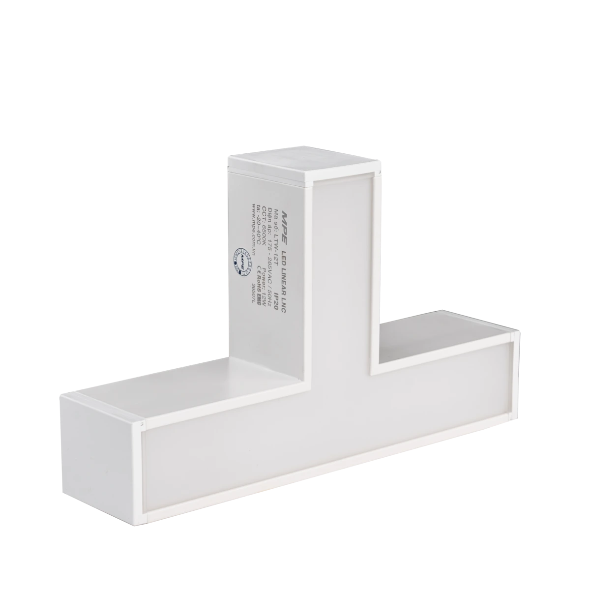 Thanh nối màu trắng chữ T 12W sáng trung tính MPE LTW-12N