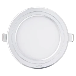 Đèn LED panel nhôm âm trần viền bạc 12W sáng trắng MPE RPL-12ST/S