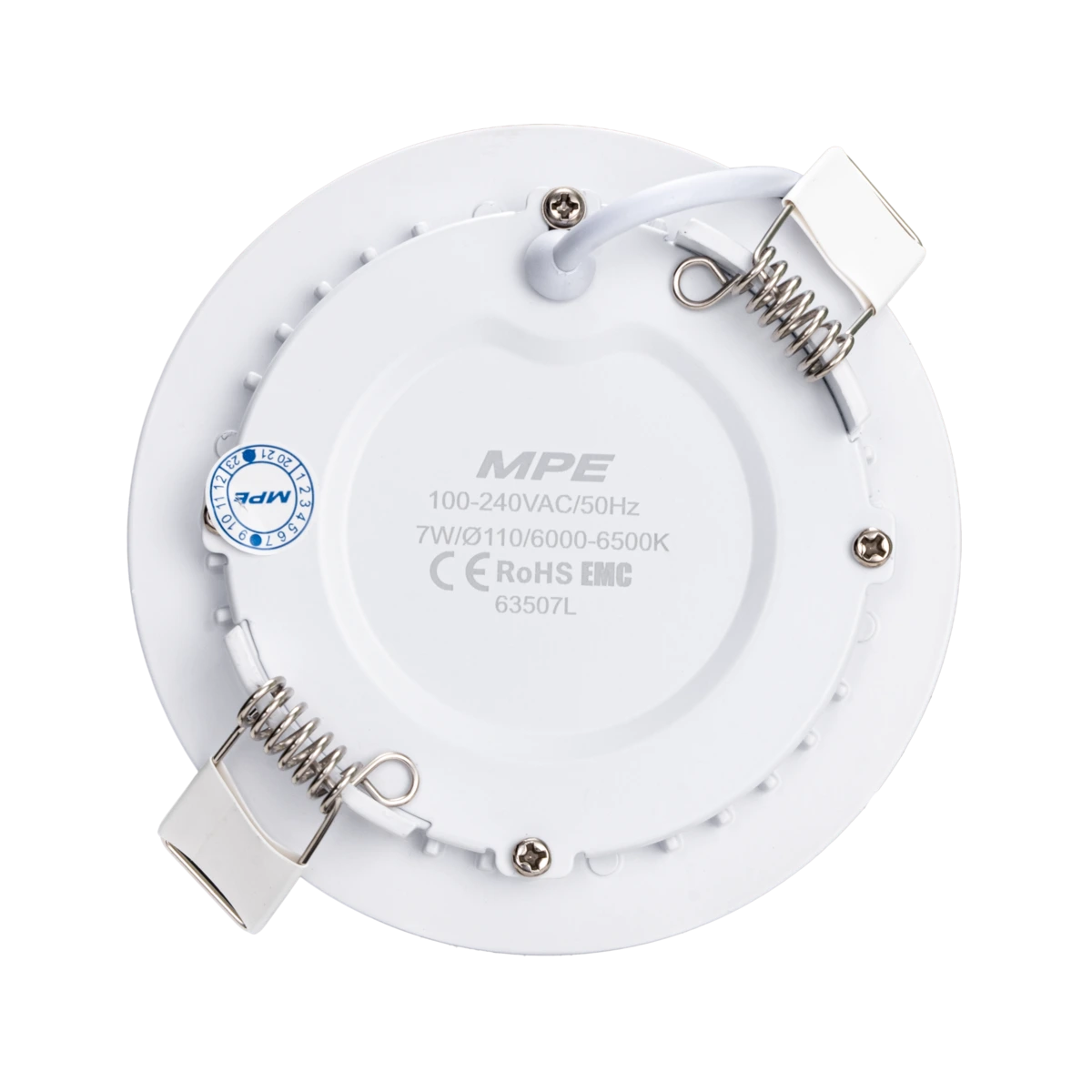 Đèn LED panel nhôm âm trần viền bạc 7W sáng trắng MPE RPL-7T/S - Ảnh 3