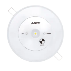 Đèn LED khẩn cấp downlight âm trần 3W MPE EM-AT