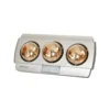 Đèn sưởi gắn tường Nanoco NBH641S 3 bóng 275W 220V, mặt màu bạc, thân màu bạc