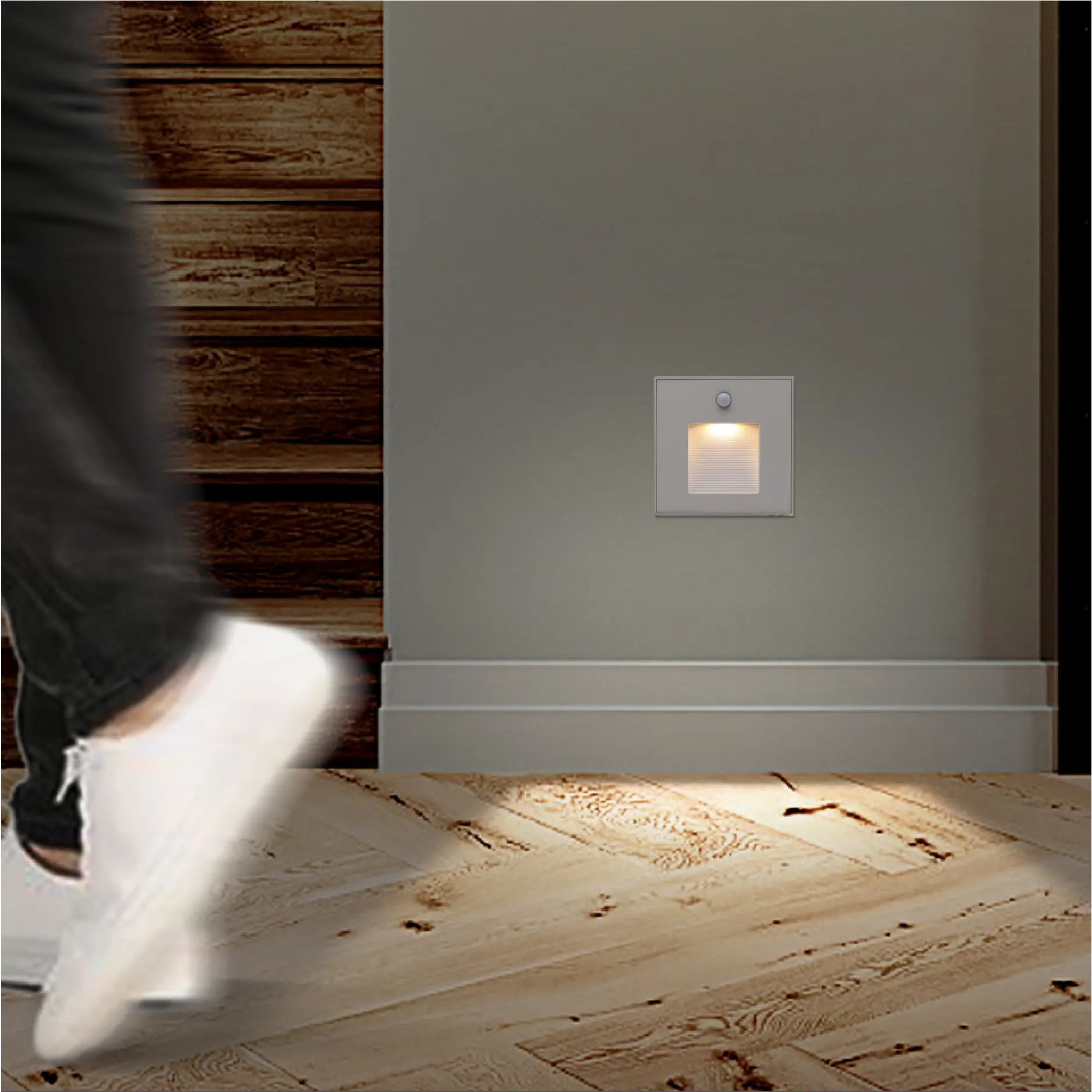 Đèn lối đi ốp nổi cảm biến Stella vỏ trắng 3W sáng vàng 3000K Nanoco NSLM901WS - Ảnh 3