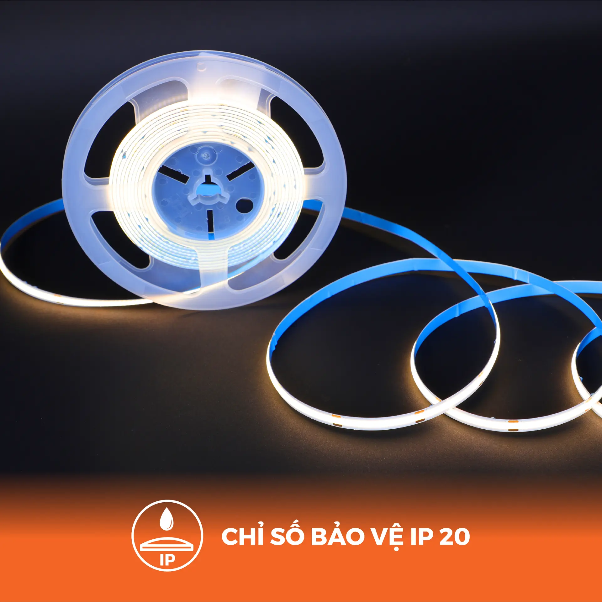 Đèn LED dây trong nhà COB 320 LED/m 10W/m 24Vdc sáng trung tính 4000K (cuộn 5m) Nanoco NSTC3204-20 - Ảnh 2