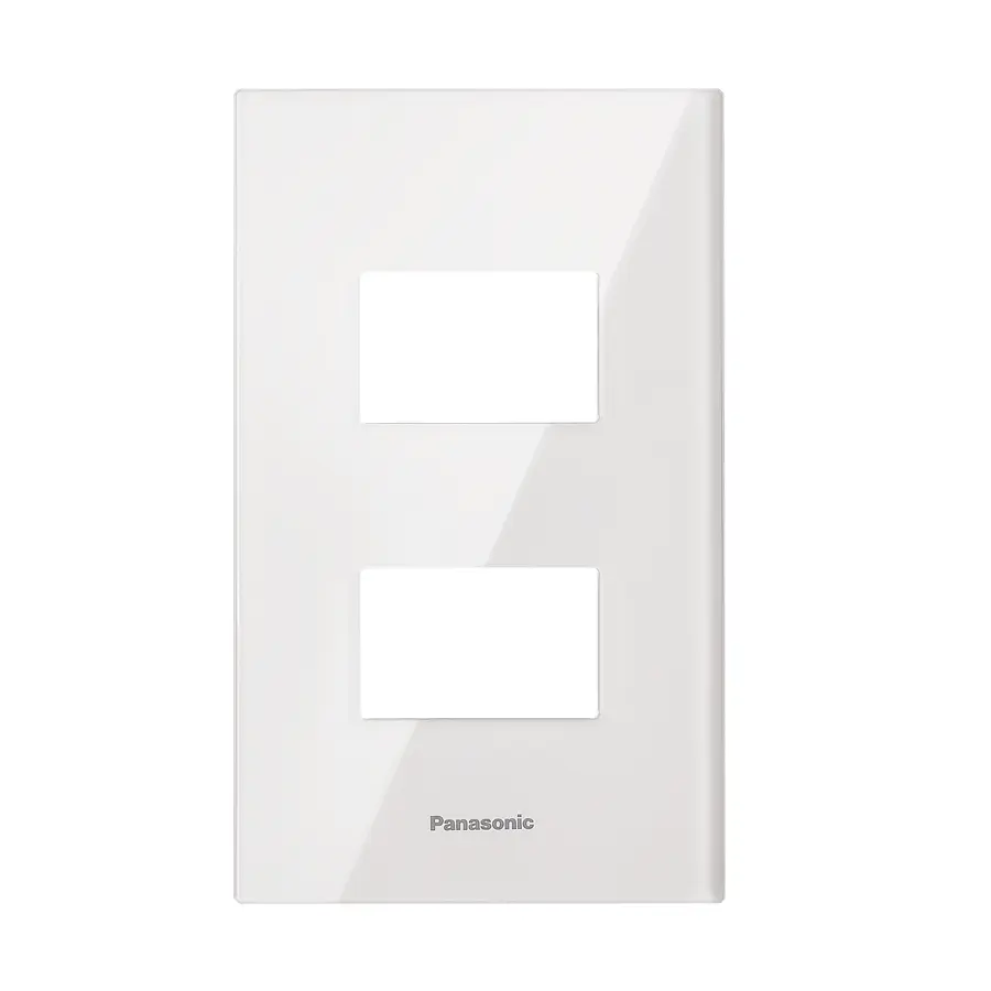 Mặt Halumie Acrylic 2 thiết bị màu trắng Panasonic WEGH6802CW-VN