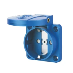 Ổ cắm âm có nắp 2P 16A 230V IP54 Nanoco NIS105-0B