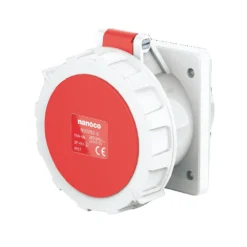 Ổ cắm gắn âm dạng thẳng 5P 16A 400V 6H IP67 Nanoco NIS3152-6