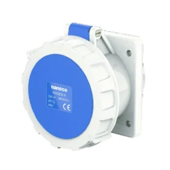Ổ cắm gắn âm dạng thẳng 3P 32A 230V 6H IP67 Nanoco NIS3232-6
