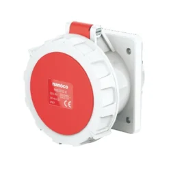 Ổ cắm gắn âm dạng thẳng 5P 32A 400V 6H IP67 Nanoco NIS3252-6