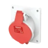 Ổ cắm công nghiệp âm Nanoco NIS415-6 5P 16A 400V 6H IP44 dạng nghiêng