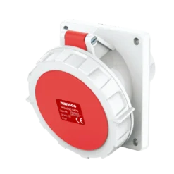 Ổ cắm gắn âm dạng nghiên 5P 32A 400V 6H IP67 Nanoco NIS4252-6F78