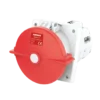 Ổ cắm công nghiệp âm Nanoco NIS444-6 4P 125A 400V 6H IP67 dạng nghiêng