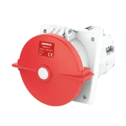 Ổ cắm gắn âm dạng nghiên 4P 125A 400V 6H IP67 Nanoco NIS444-6