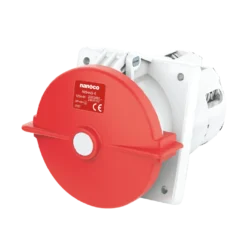 Ổ cắm gắn âm dạng nghiên 5P 125A 400V 6H IP67 Nanoco NIS445-6