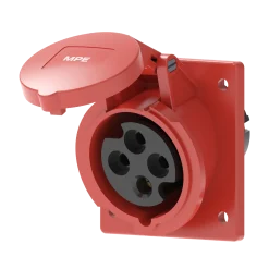 Ổ cắm gắn âm mặt nghiêng 16A 3P+E(6h) IP44 MPE MPN2-414