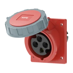 Ổ cắm gắn âm mặt nghiêng kín nước 16A 3P+E(6h) IP67 MPE MPN2-4142