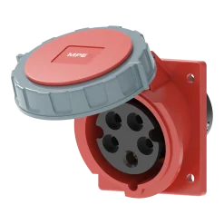 Ổ cắm gắn âm mặt nghiêng kín nước 16A 3P+N+E(6h) IP67 MPE MPN2-4152