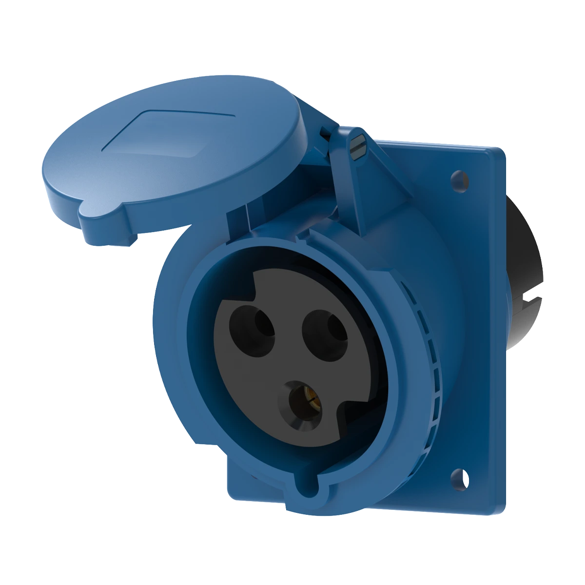 Ổ cắm gắn âm mặt nghiêng 32A 2P+E(6h) IP44 MPE MPN2-423