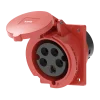 Ổ cắm công nghiệp âm MPE MPN2-425 32A 3P+N+E 6H IP44 dạng nghiêng